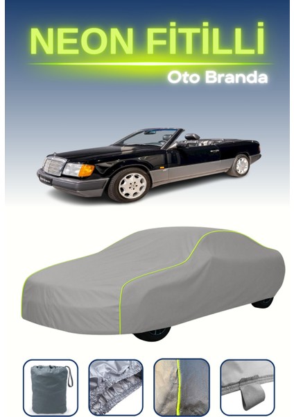 Gri [mercedes-Benz A124] Uyumlu Neon Fitilli Araba Brandası, Su ve Toz Geçirmez indirimleri