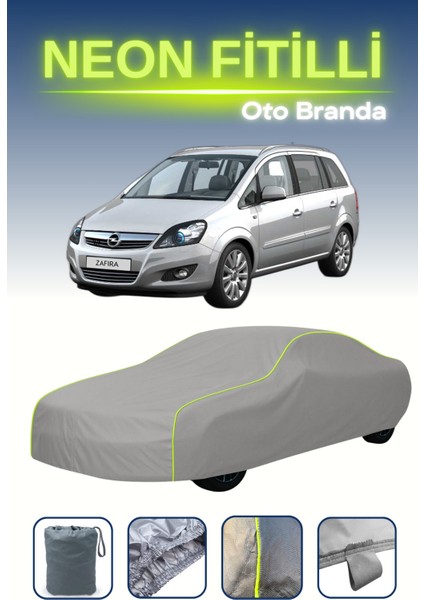 Gri [opel Zafira B] Uyumlu Neon Fitilli Araba Brandası, Su ve Toz Geçirmez indirimleri