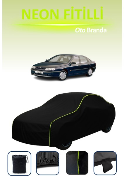 Siyah [renault Laguna 1994 - 1998] Uyumlu Neon Fitilli Araba Brandası, Su ve Toz Geçirmez indirimleri