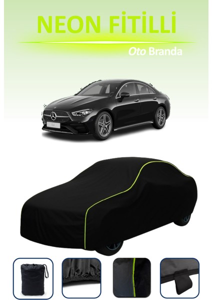 Siyah [mercedes-Benz Cla Coupe] Uyumlu Neon Fitilli Araba Brandası, Su ve Toz Geçirmez indirimleri