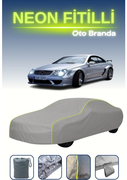 Gri [mercedes Clk Dtm Amg (C209) 2004 - 2004] Neon Fitilli Araba Brandası, Su ve Toz Geçirmez indirimleri