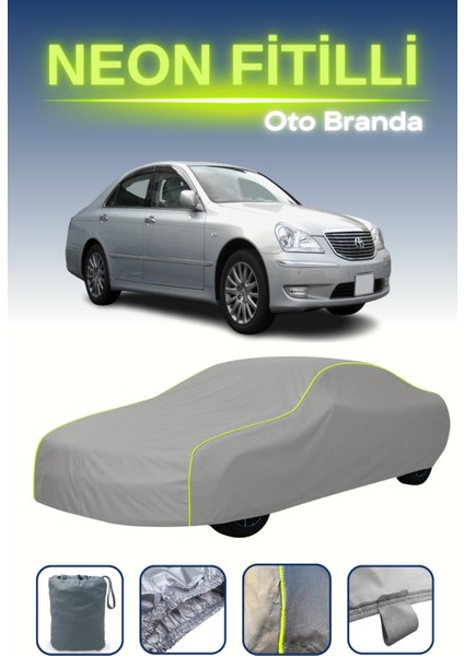 Gri [toyota Crown Majesta 4] Uyumlu Neon Fitilli Araba Brandası, Su ve Toz Geçirmez indirimleri