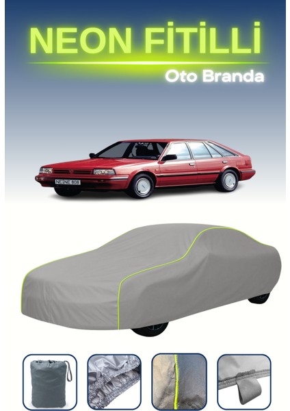 Gri [nissan Bluebird Hatchback 1986 - 1990] Uyumlu Neon Fitilli Araba Brandası, Su ve Toz Geçirmez indirimleri