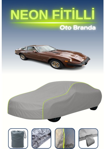 Gri [nissan 280 Zx,zxt] Uyumlu Neon Fitilli Araba Brandası, Su ve Toz Geçirmez indirimleri