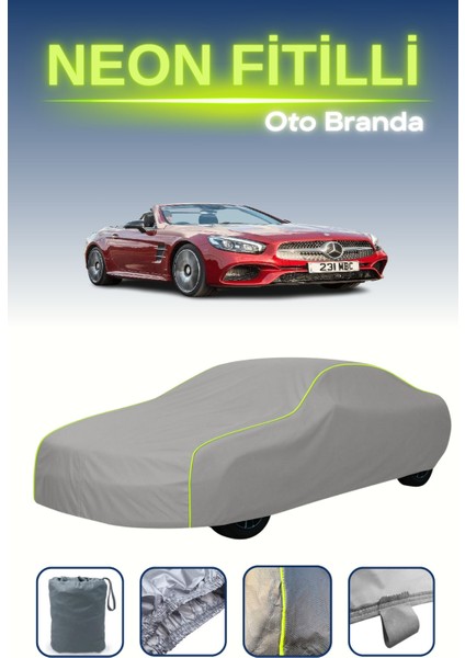 Gri [mercedes-Benz Sl] Uyumlu Neon Fitilli Araba Brandası, Su ve Toz Geçirmez indirimleri