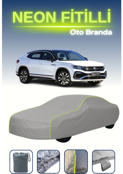 Gri [volkswagen Tayron X] Uyumlu Neon Fitilli Araba Brandası, Su ve Toz Geçirmez indirimleri