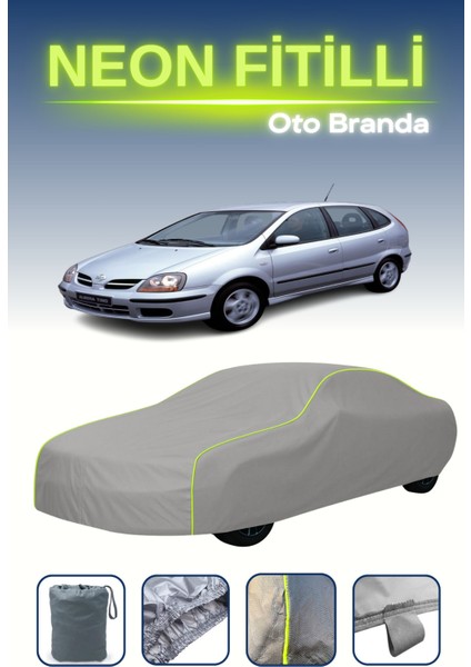 Gri [nissan Almera Tino 2000 - 2006] Uyumlu Neon Fitilli Araba Brandası, Su ve Toz Geçirmez indirimleri