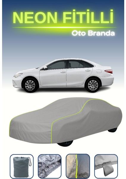 Gri [toyota Camry 2014 - 2017] Uyumlu Neon Fitilli Araba Brandası, Su ve Toz Geçirmez indirimleri