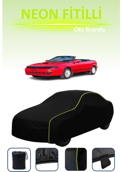 Siyah [toyota Celica Convertible 1991 - 1994] Uyumlu Neon Fitilli Araba Brandası Su ve Toz Geçirmez indirimleri