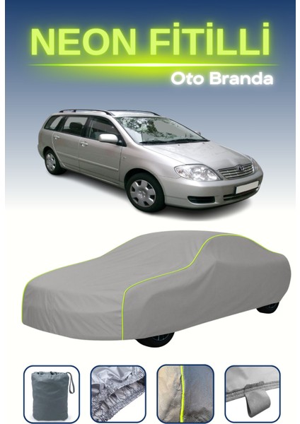 Gri [toyota Corolla Wagon 9] Uyumlu Neon Fitilli Araba Brandası, Su ve Toz Geçirmez indirimleri