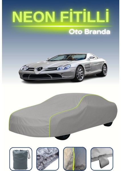 Gri [mercedes Slr Mclaren (C199) 2003 - 2007] Neon Fitilli Araba Brandası, Su ve Toz Geçirmez indirimleri
