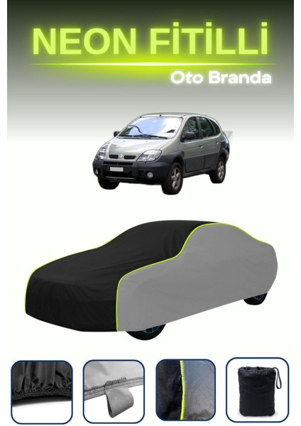 Gri-Siyah-Gri [renault Scenic Rx4 2000 - 2003] Uyumlu Neon Fitilli Araba Brandası indirimleri