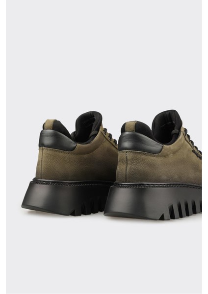 Haki Deri Erkek Spor Ayakkabı indirimleri