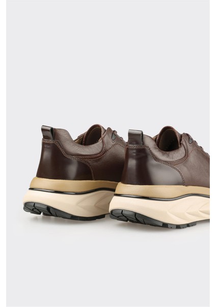 Kahve Deri Erkek Spor Ayakkabı indirimleri