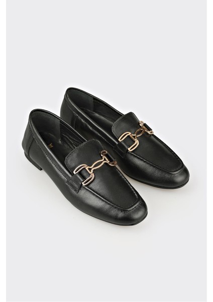 Siyah Deri Kadın Loafer fiyatları