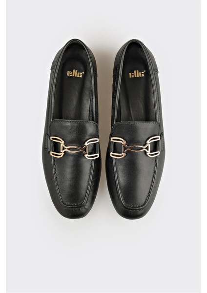 Siyah Deri Kadın Loafer fırsatları