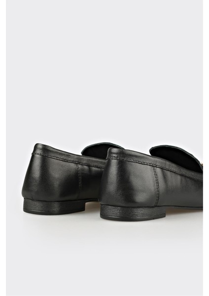 Siyah Deri Kadın Loafer indirimleri