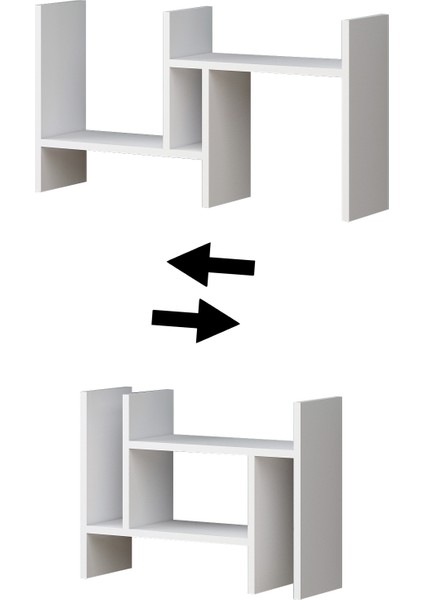 Gena Kitaplık Masa Üstü Raflı modelleri