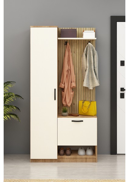 Lora Portmanto Tek Kapılı Vestiyer Ayakkabılık fiyatları