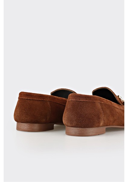 Kahve Deri Kadın Loafer indirimleri