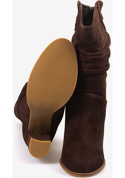 Hakiki Deri Süet Kadın Çizme 25-100670K indirimleri