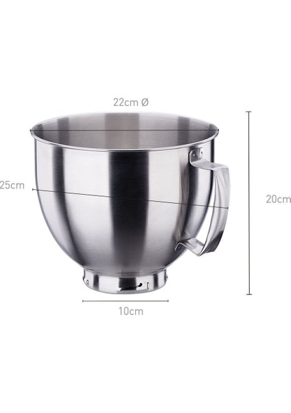 Pro-Mix Standlı Mikser 1600W 4.7 Lt Paslanmaz Çelik Kase 11 Kademeli Hız Ayarı Döküm Gövde
