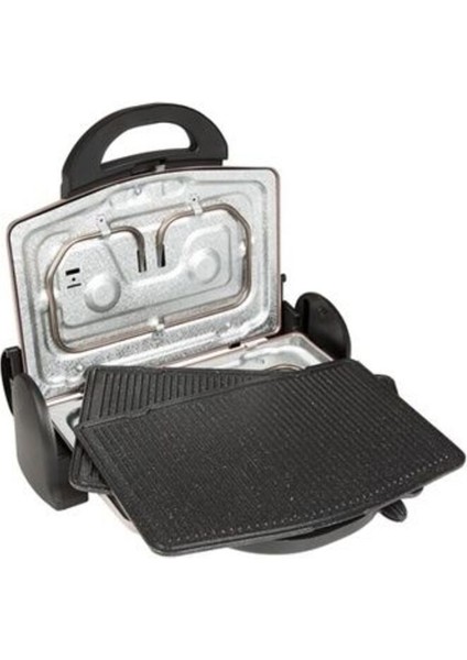 Ayvalık Tost Makinesi 1500 W Tek Yüz Yanmaz Yapışmaz Kaplama Rose Gold 6 Dilim Izgara
