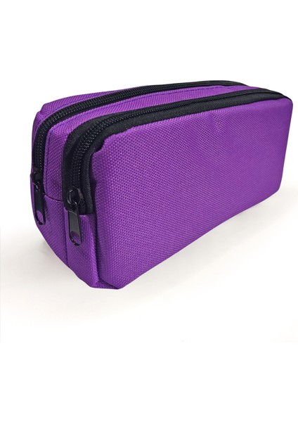 Mor Kalem Kutusu ( Iki Bölmeli ) Çift Gözlü Kalemlik fiyatları