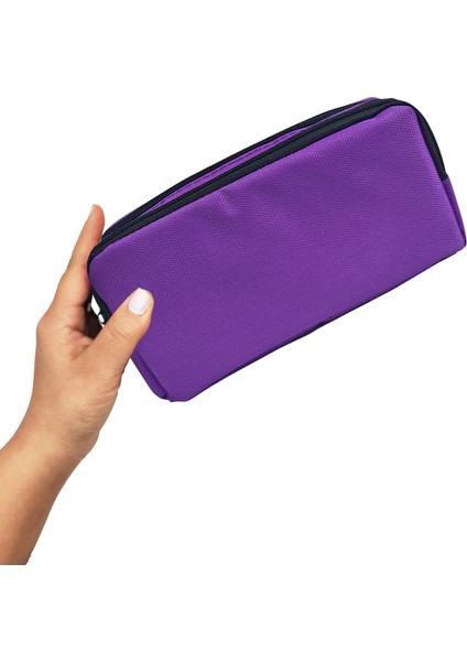 Mor Kalem Kutusu ( Iki Bölmeli ) Çift Gözlü Kalemlik modelleri