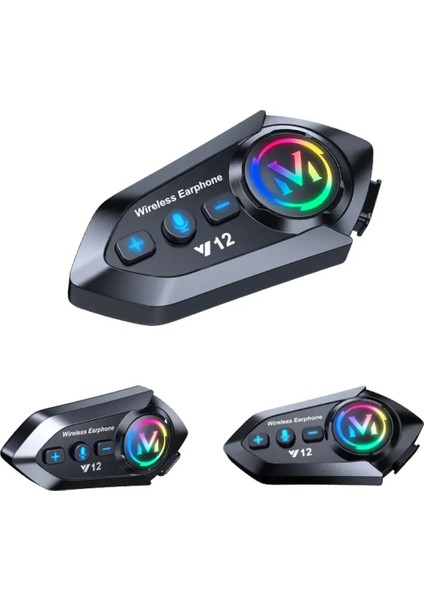 Motorsiklet Rgb Işıklı Kask Interkom Kulaklık Bluetooth 5.3 Çift Telefon Bağlantı Sesli Asistan modelleri