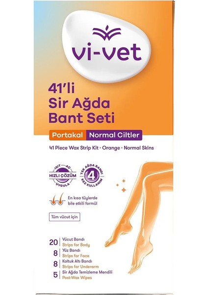 Vi-Vet Portakal Çiçeği Sir Ağda Bant Seti 41'li
