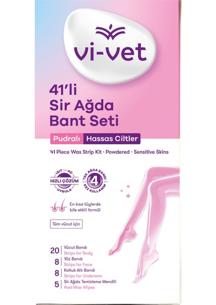 Vi-Vet Pudralı Sir Ağda Bant Seti 41'li