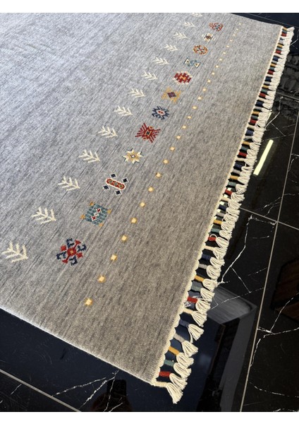 Wool Funky 804 Gri Klasik Salon Halısı