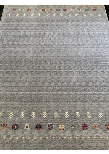 Wool Funky 804 Gri Klasik Salon Halısı