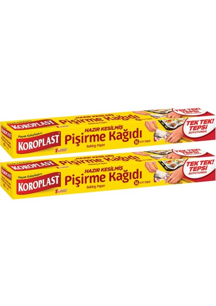 Pişirme Kağıdı Hazır Kesilmiş 16 Adet 2li Paket