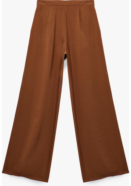 Modal Kumaş Pileli Cepli Geniş Paça Palazzo Pantolon fiyatları