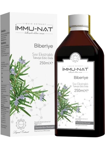 Immunat Biberiye Ekstraktı 250 ml Immu-Nat