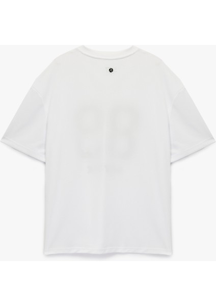 Regular Fit Kısa Kollu V Yaka Baskılı Spor Tişört fiyatları