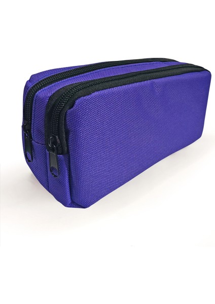 Mavi Kalem Kutusu ( Iki Bölmeli ) Çift Gözlü Kalemlik fiyatları