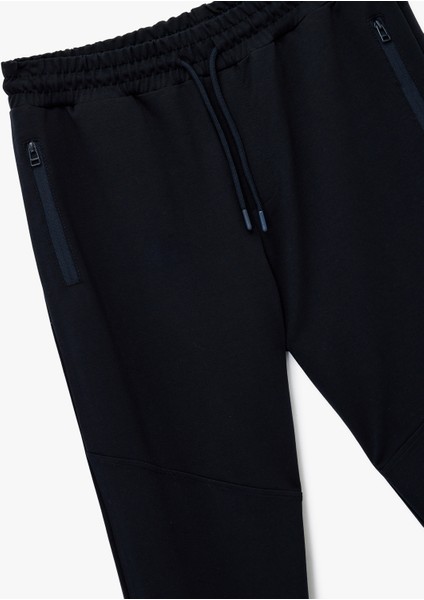 Pamuklu Fermuarlı Cepli Beli Bağcıklı Jogger Eşofman Altı modelleri