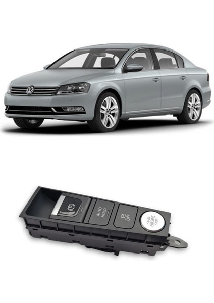 Vw Volkswagen Passat B7 2011-2014 Uyumlu El Park Freni Start Stop Auto Hold Esp Düğmesi 3AB927137D