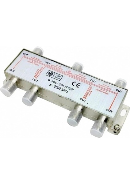 1/6 6 Yollu Splitter 5-2500 Mhz
