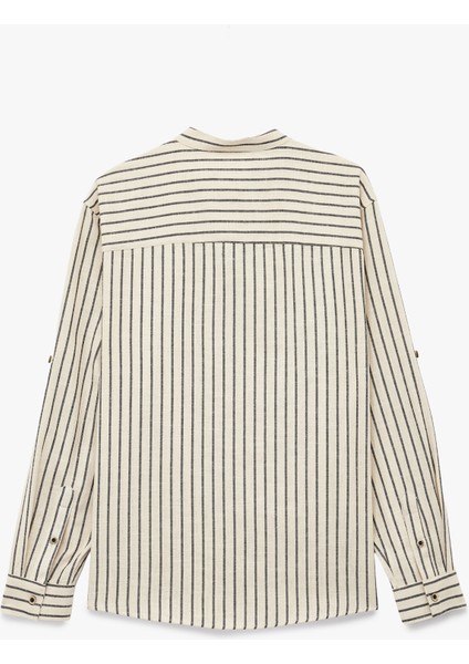 Pamuklu Regular Fit Uzun Kollu Hakim Yaka Gömlek fırsatları