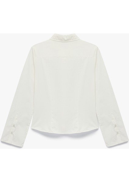 Pamuklu Uzun Kollu Slim Fit Düğmeli Klasik Yaka Gömlek fiyatları