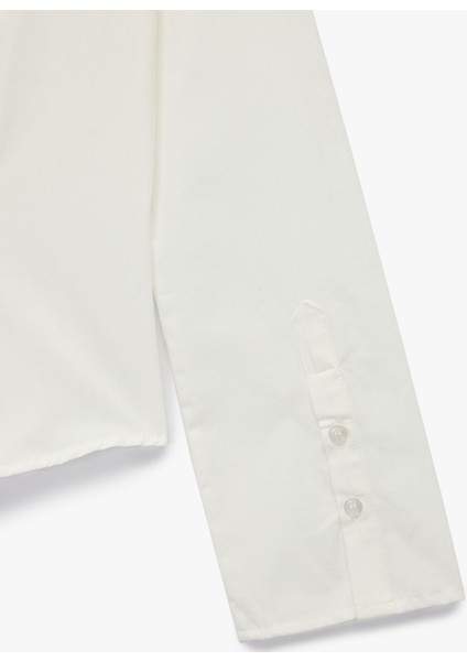Pamuklu Uzun Kollu Slim Fit Düğmeli Klasik Yaka Gömlek fırsatları