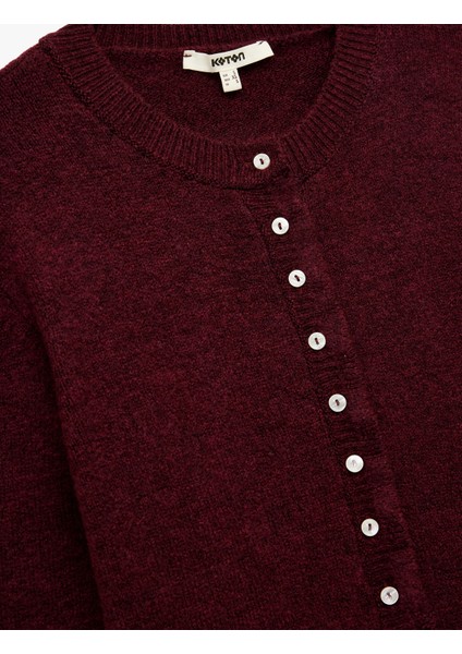 Fırfır Detaylı Uzun Kollu Bisiklet Yaka Triko Hırka modelleri