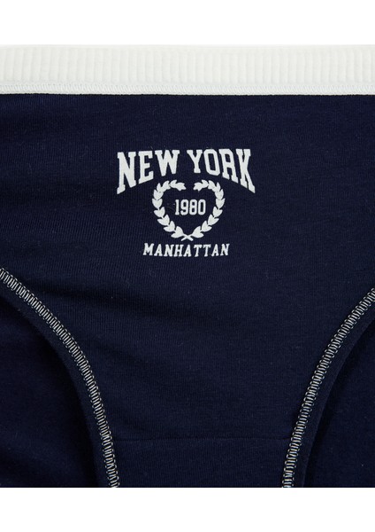 Pamuklu Baskı Detaylı Brief Külot modelleri