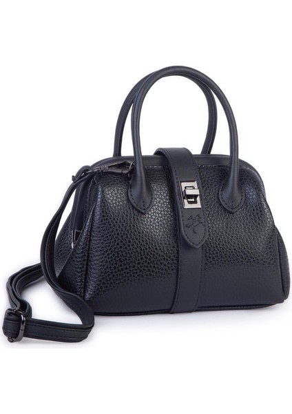 1426 Kadın Mini Boy Klipsli El ve Postacı Çantası (20*13 Cm) Siyah