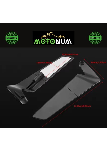 Rks M250 Naked Kanat Ayna Büyük Boy M01076 modelleri