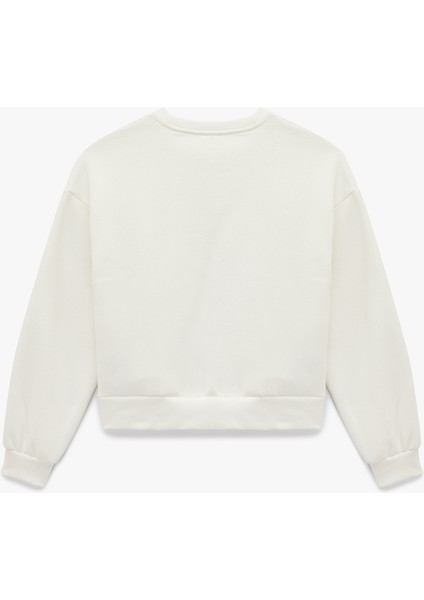 Üç Iplik Şardonlu Uzun Kollu Bisiklet Yaka Basic Sweatshirt fiyatları